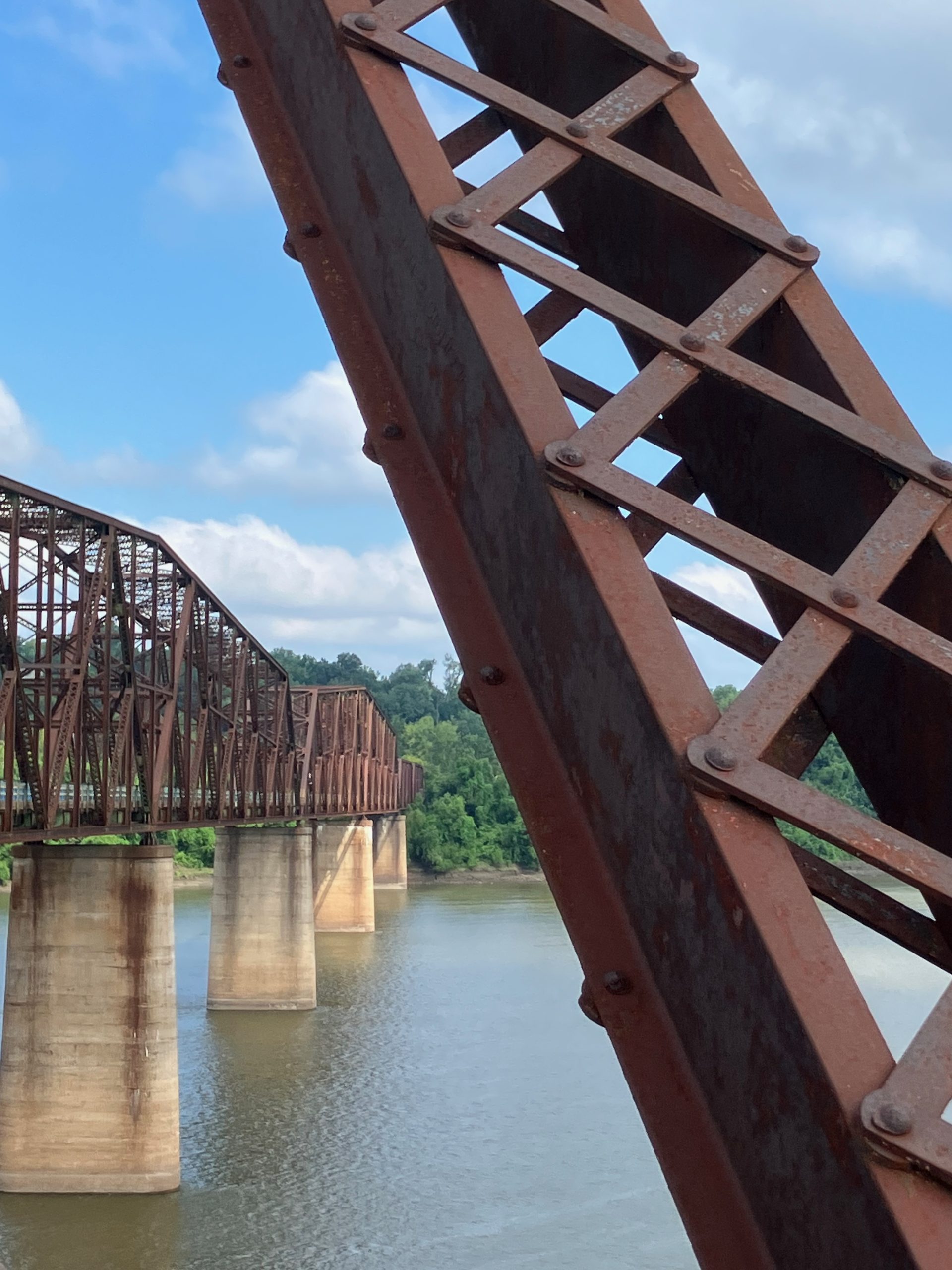 The Old Chain of Rocks Bridge, connecting North St. Louis to Madison, IL.